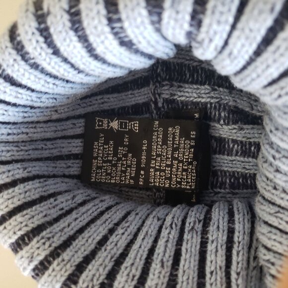 Vintage 90s No Boundaries Ribbed Turtleneck Sweater Size M Y2K Preppy Grunge - Picture 5 of 5